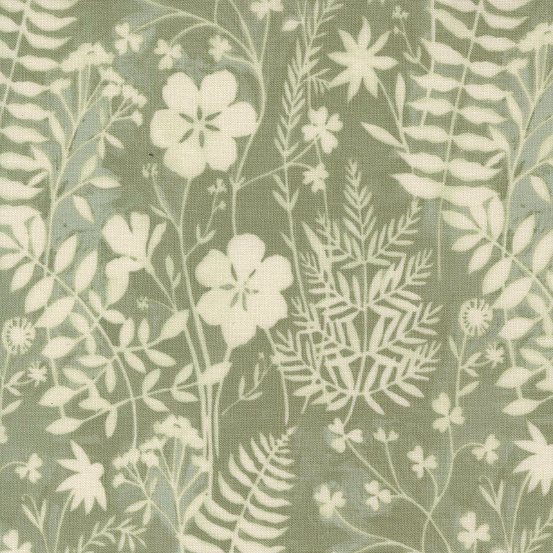 Moda Brookside Sun River Toile - Sagebrush - Black Rabbit Fabric Inc.
