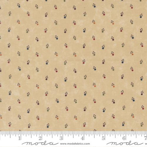PRE-ORDER Moda Quail Run Triangle Dot - Tan - Black Rabbit Fabric Inc.