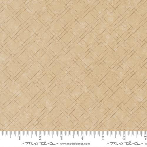 PRE-ORDER Moda Quail Run Stitched Plaid - Tonal Tan - Black Rabbit Fabric Inc.