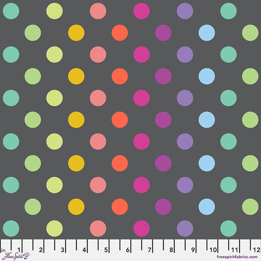 PRE-ORDER Tula Pink True Colors Graywork Disco Poms - Carbon