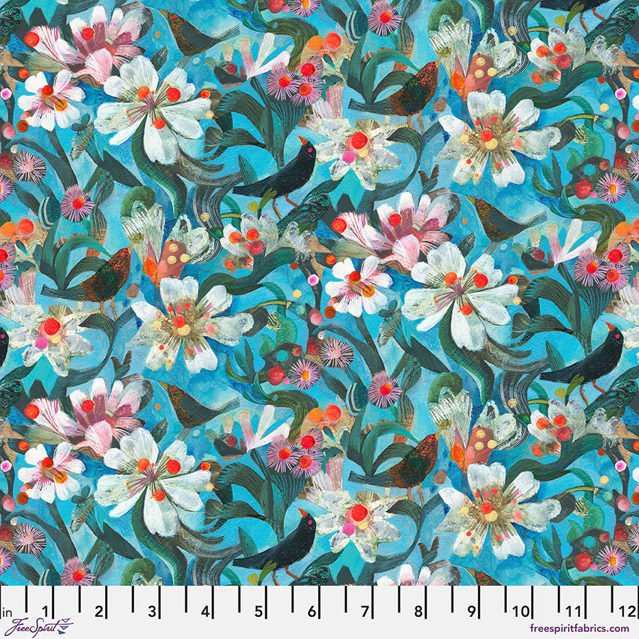 Free Spirit Colori Skies - Blue - Black Rabbit Fabric Inc.