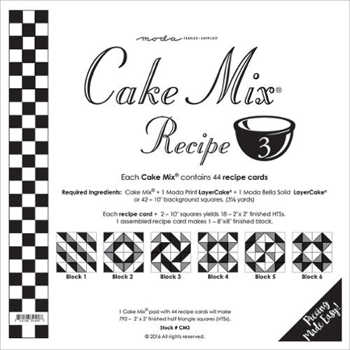 Cake Mix Recipe 3 44ct