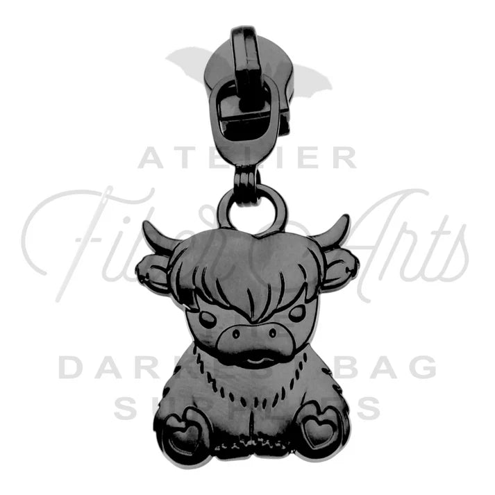 Atelier #5 Baby Highlander Zipper Pulls in Matte Black