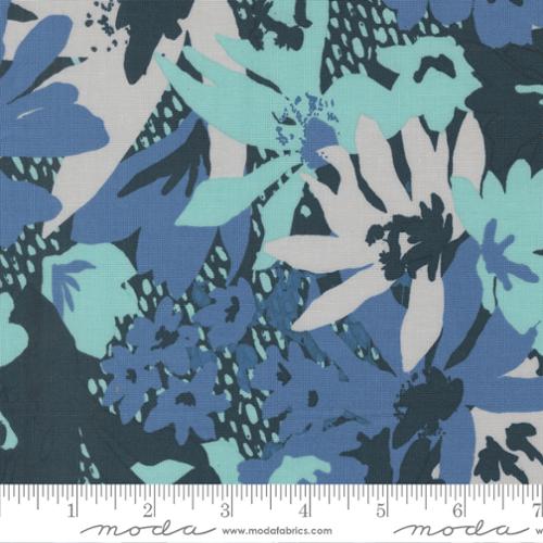 Moda Boho Haven Floral Mirage - Deep Sea - Black Rabbit Fabric Inc.