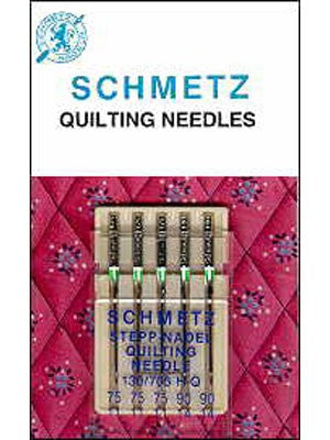 Schmetz Quilting Needles, 5 count, assorted size 75, 90 - Black Rabbit Fabric Inc.