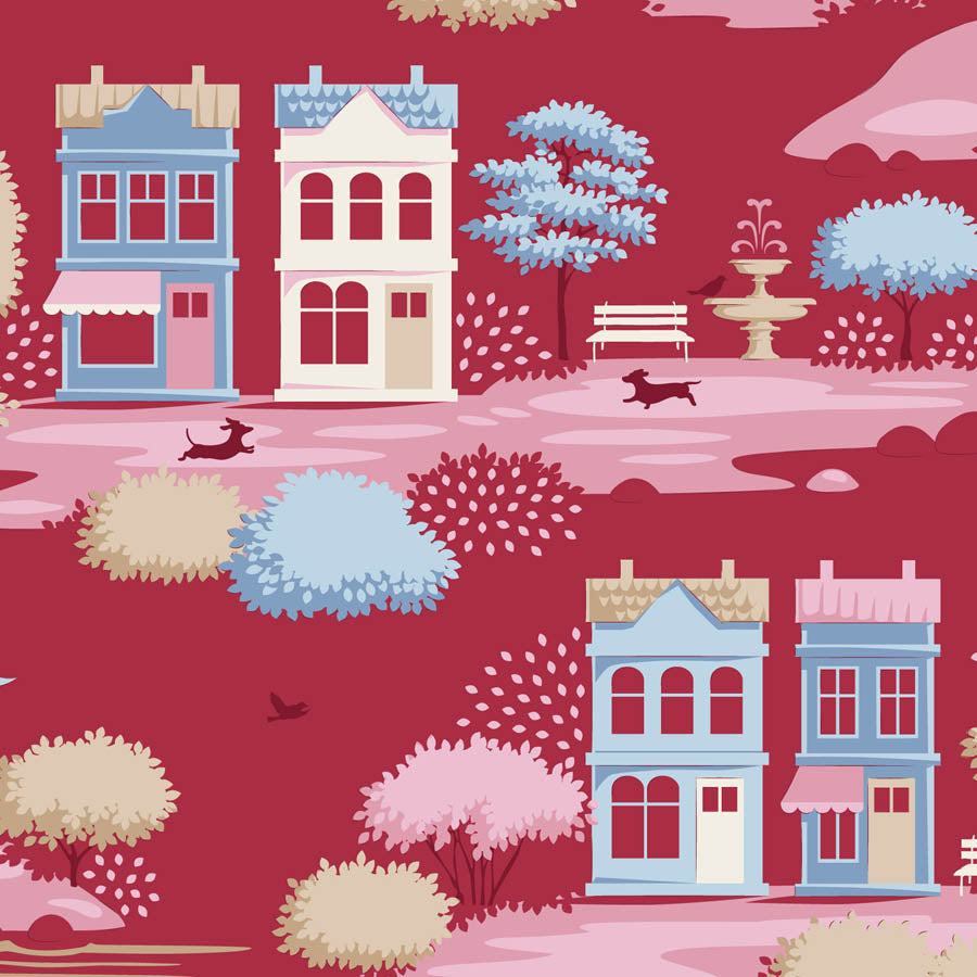 ***PRE-ORDER*** Tilda Village Life Village Burgundy