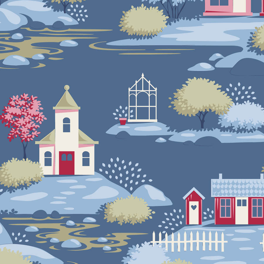 ***PRE-ORDER*** Tilda Village Life Village Blue
