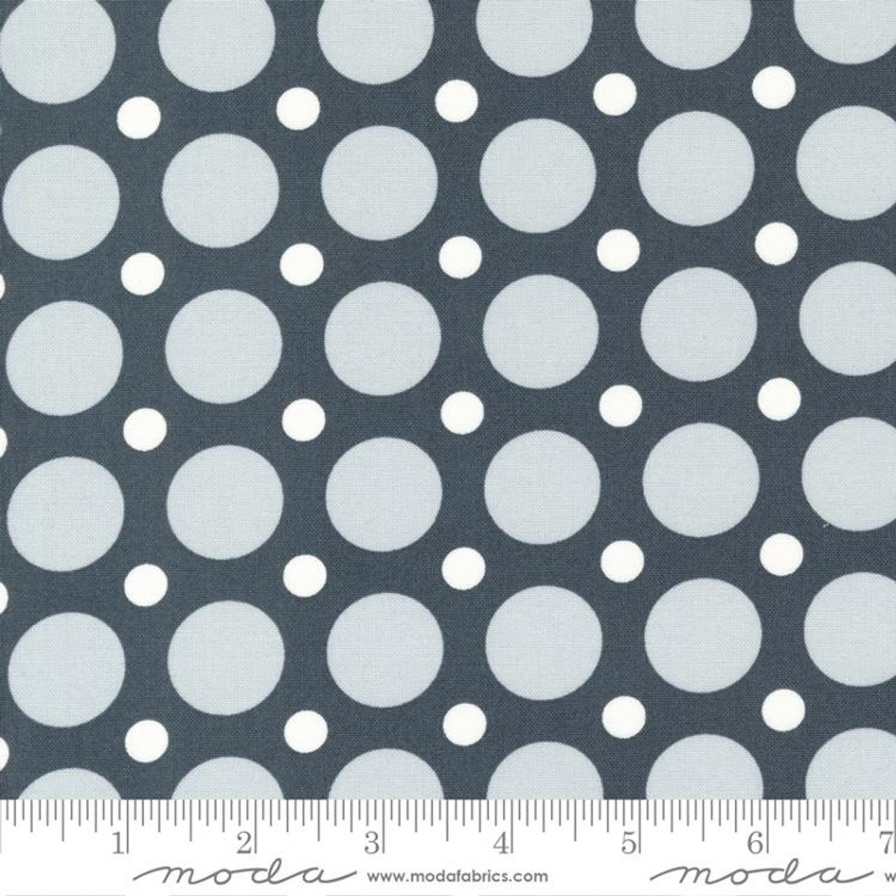 Moda - Concrete Jungle - Garden Plots Dots - Charcoal