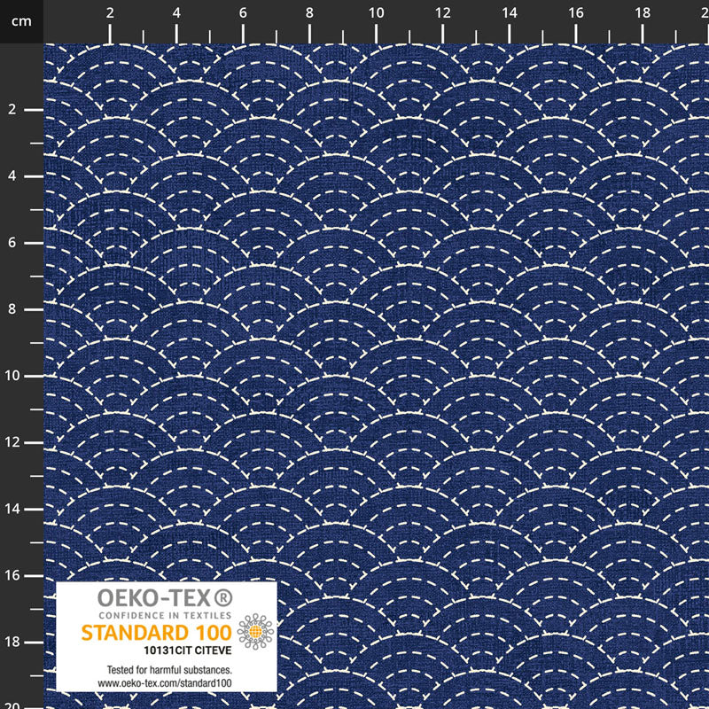 Stof Emi-Yuki 4504-200 - Blue