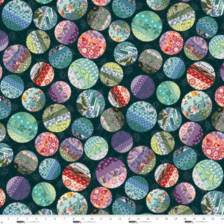StudioE Neighborhood Association Striped Dots - Dark Teal