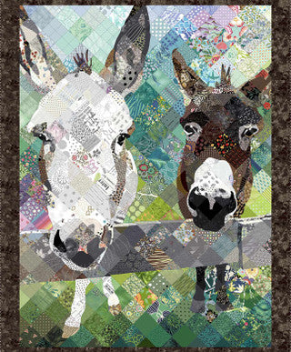 Panel: StudioE Neighborhood Association 2 Donkeys 36" Panel