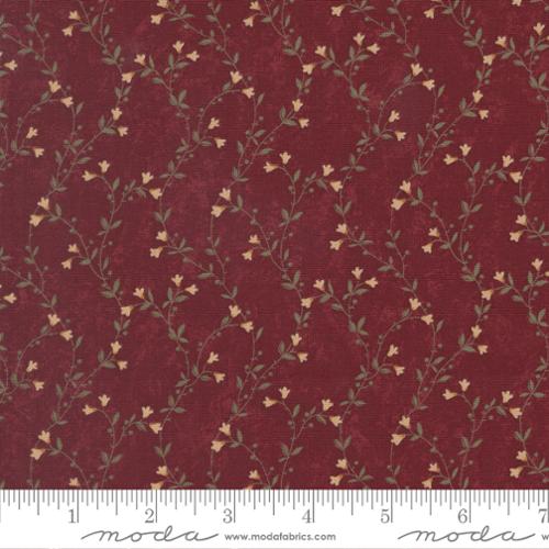 PRE-ORDER Moda Quail Run Creeping Vine - Brick - Black Rabbit Fabric Inc.