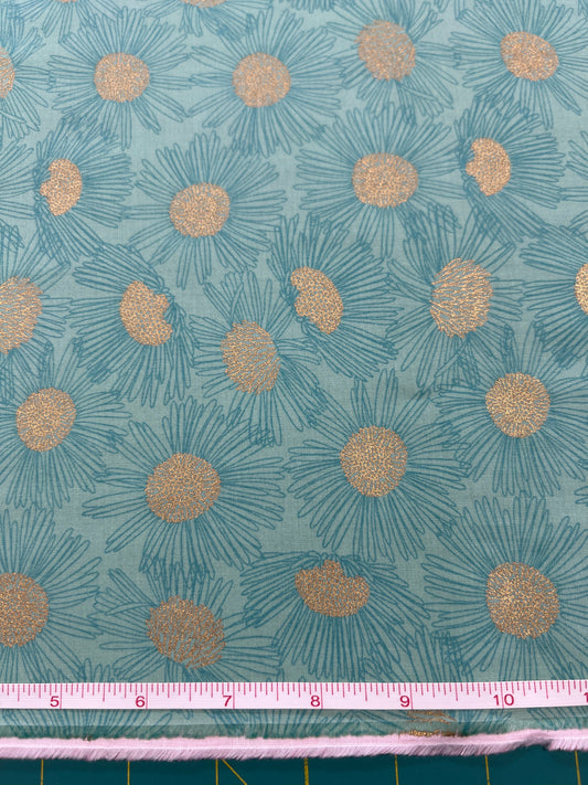 RSS - Reverie Metallic Teal Daisy