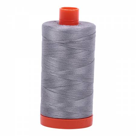 Aurifil Mako Cotton Thread Solid 50wt 1300m Grey