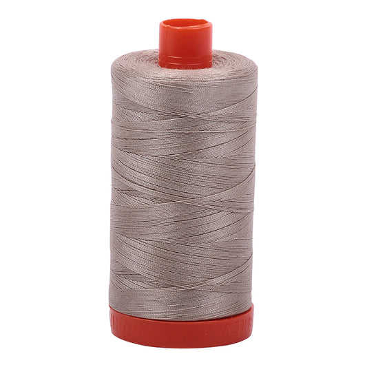 Aurifil Mako Cotton Thread Solid 50wt 1422yds Rope Beige