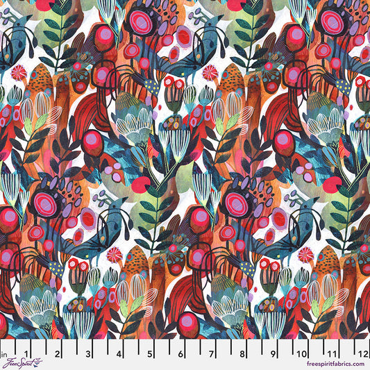 Free Spirit Colori Cherie - White - Black Rabbit Fabric Inc.