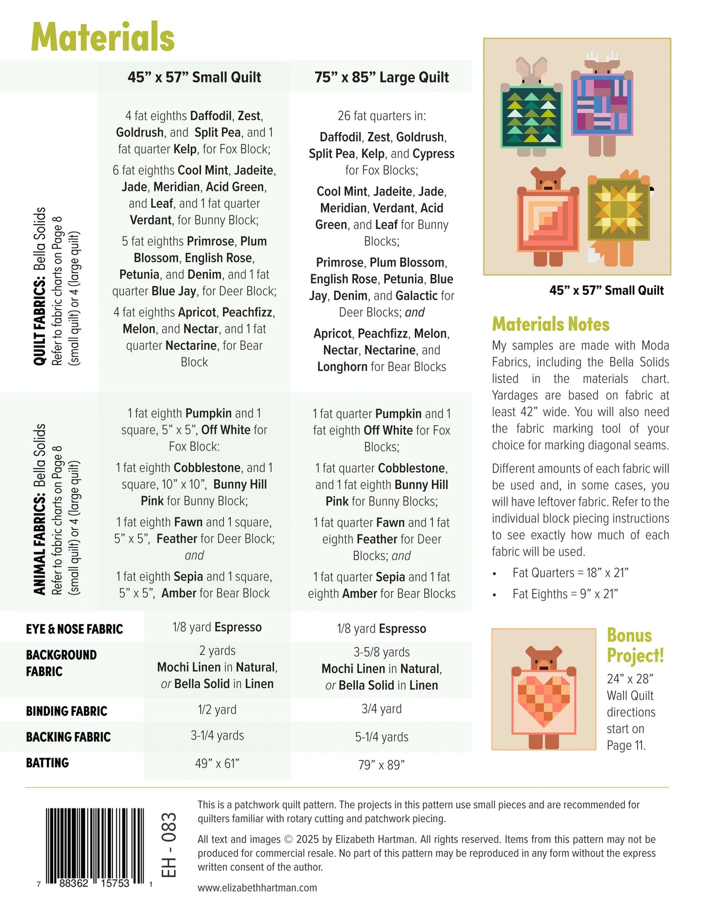 Paper Quilt Pattern - Show and Tell