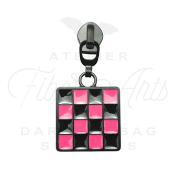 Atelier #5 Checkerboard Zipper Pulls