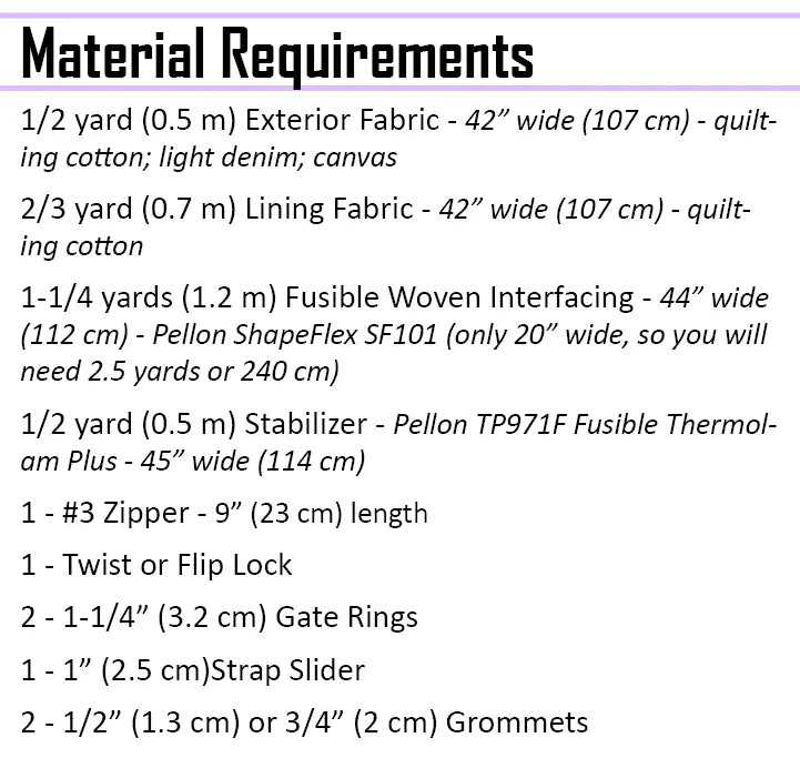 UhOh Creations - Jesse Crossbody Paper Pattern - Black Rabbit Fabric Inc.