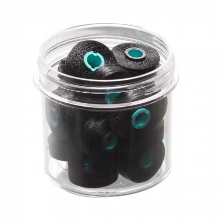 Magna-Glide Delights Style L 72yd Pre-wound Bobbins Black 20 Per Jar