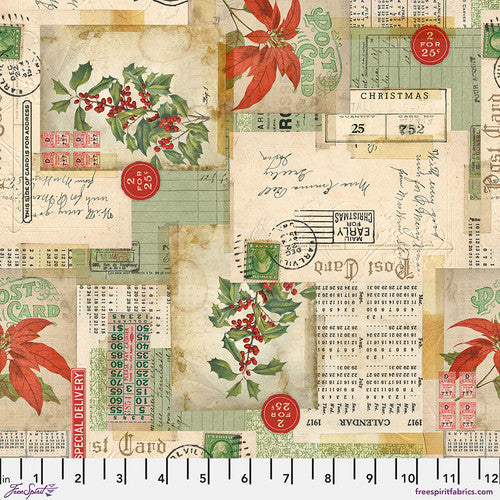 Tim Holtz - Holidays Past - Postcard Collage - Multi