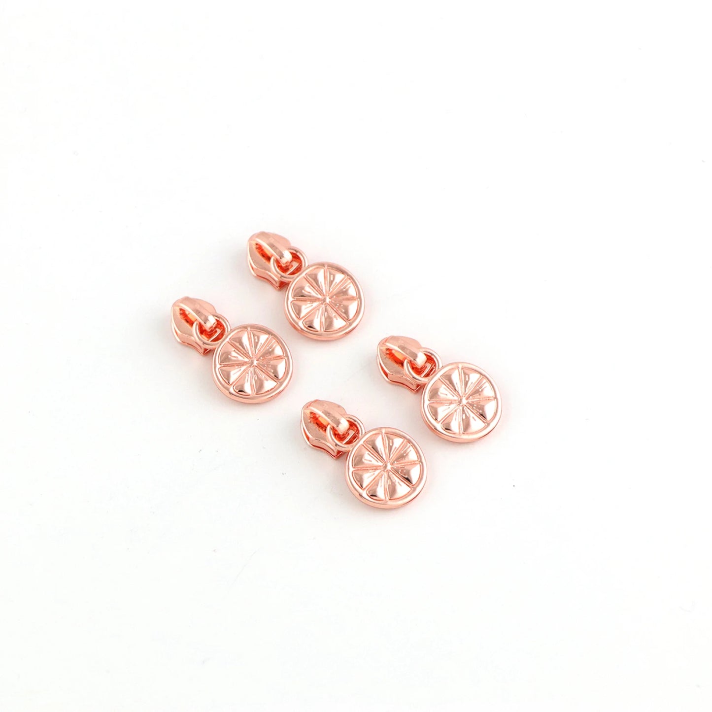 Citrus Slice Zipper Sliders with Pulls - *SIZE#5* (4 pack)