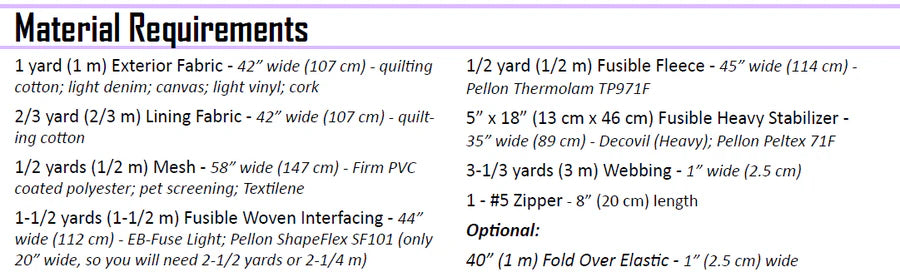 UhOh Creations - Taylor Beach Bag Paper Pattern