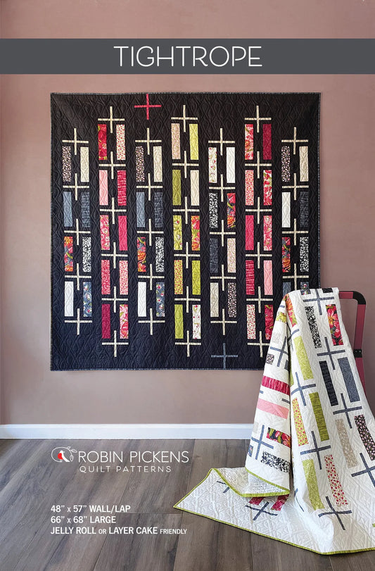 Paper Quilt Pattern - Tightrope - Black Rabbit Fabric Inc.