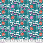 Free Spirit Colori Waves - Teal - Black Rabbit Fabric Inc.