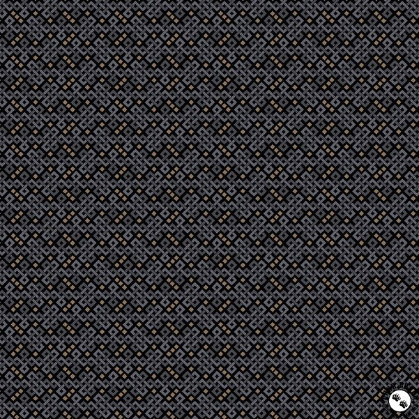 Benartex Into the Wild Mazed Texture - Black