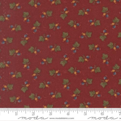 Moda Flannel Season Berry Nice - Barn Red