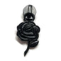 Atelier #5 Black Rose Zipper Pulls in Matte Black