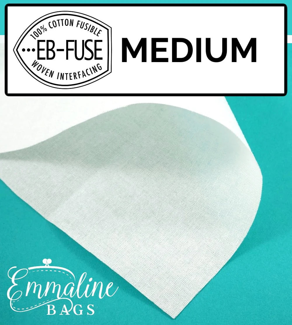 Emmaline EB-FUSE - Fusible Woven Cotton Interfacing - Black Rabbit Fabric Inc.