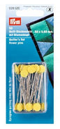 Prym Heat Resistant Quilters Flat Flower Head Pins, 50mm, 50 count