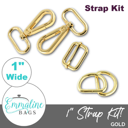 Emmaline Hardware Kit - Strap Kit to fit a 1" (25 mm) Wide Strap