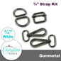 Emmaline Hardware Kit - Strap Kit to fit a 3/4" (18 mm) Wide Strap