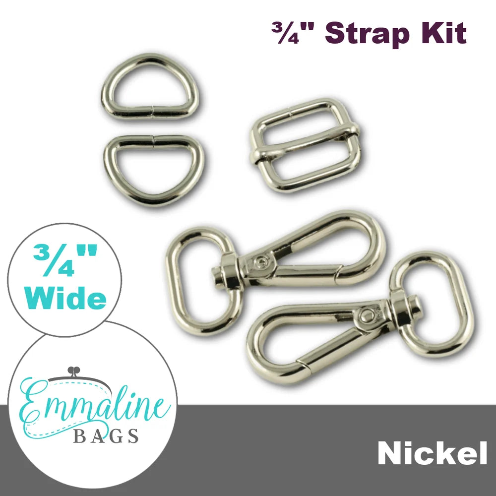 Emmaline Hardware Kit - Strap Kit to fit a 3/4" (18 mm) Wide Strap