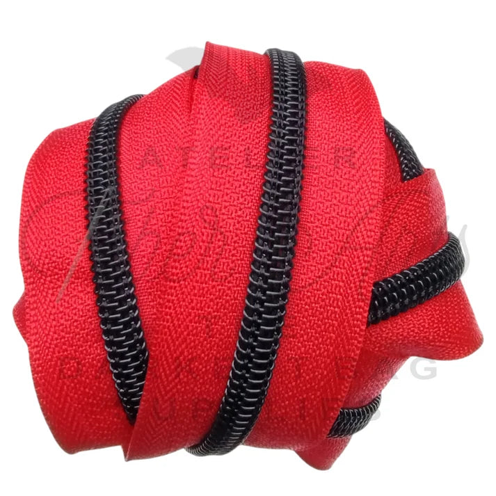 Atelier #5 Zipper - Solid Tape with Black Teeth