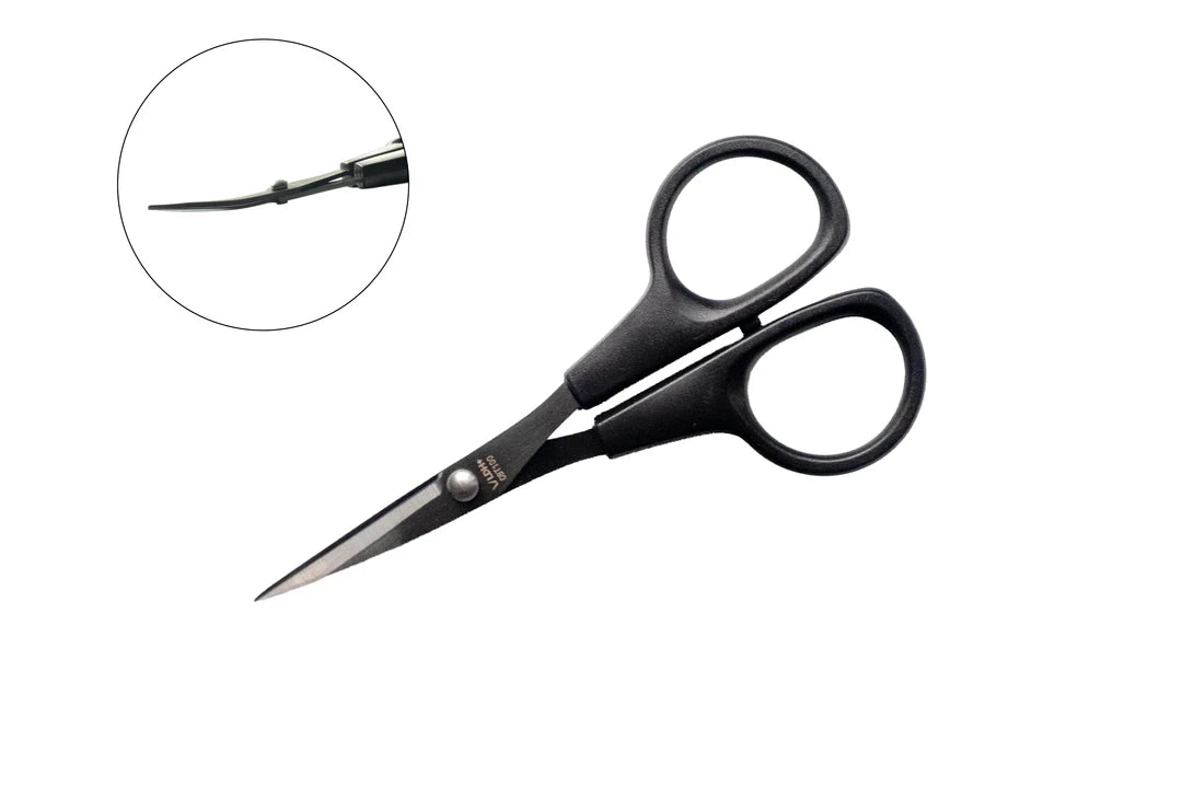 LDH Scissors Curved Blade Embroidery Scissors 4.75" - Black Rabbit Fabric Inc.
