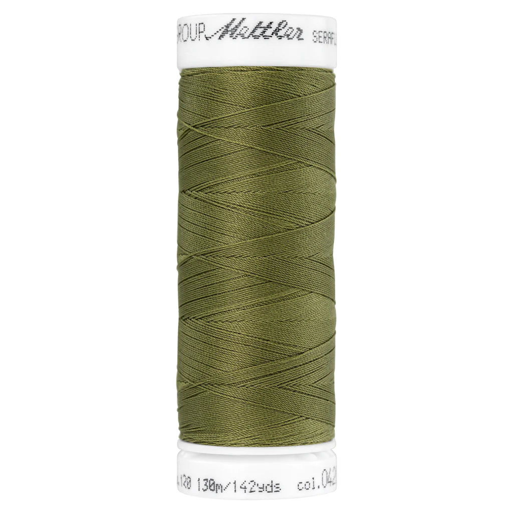 Mettler Seraflex Stretch Elastic Thread - Olive Drab 0420