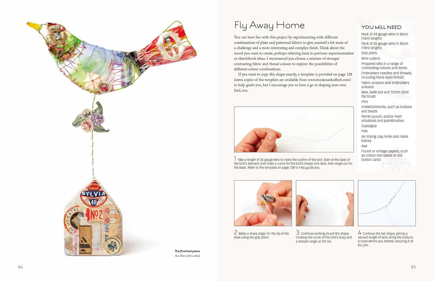 Book: The Textile Artist: Sculptural Textile Art: A practical guide to mixed media wire sculpture