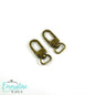 Emmaline Swivel Snap Hooks: 1/2" (12mm) Wristlet/Strap Hook (2 Pack)