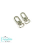 Emmaline Swivel Snap Hooks: 1/2" (12mm) Wristlet/Strap Hook (2 Pack)