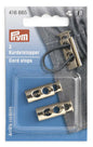 Prym 2-Hole Cord Stops in New Gold x 2pc.