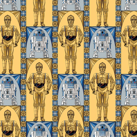 Star Wars Stained Glass - Droids - Multi