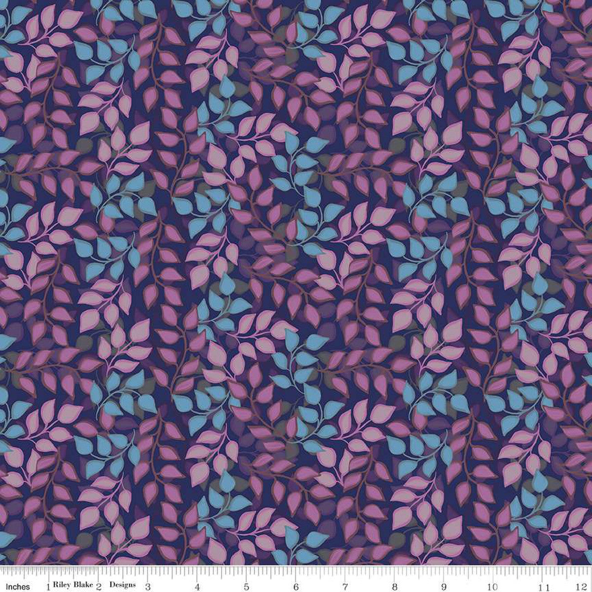 RB - Blissful Blooms Vines Navy