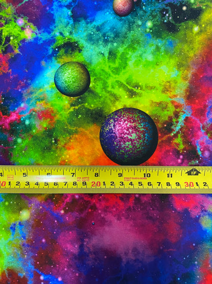 Rainbow Space Cotton Woven