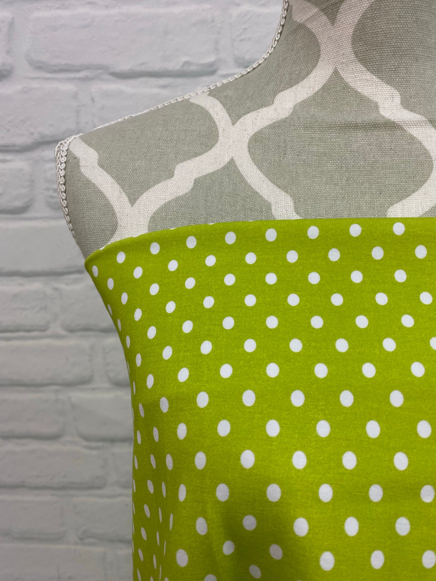 Lime Dots Cotton Jersey