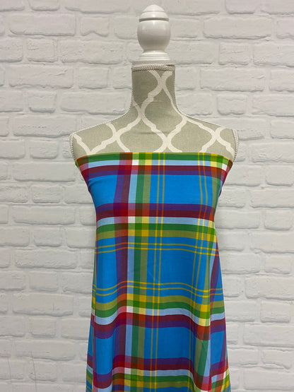 Yukon Tartan Cotton Jersey